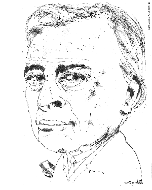 Gore Vidal illustration by Scott Gandell